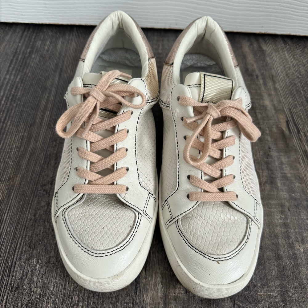Rose gold leather dolce vita sneakers